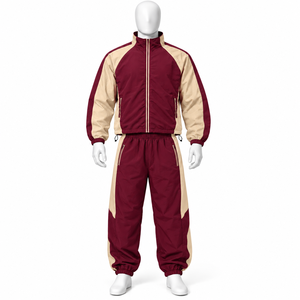 Nuevo diseño de conjuntos deportivos cortavientos para adultos, de nailon/poliéster, tela transpirable y duradera, tallas grandes para hombre. - Product Image 3