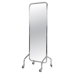 Oval <b>Floor</b> <b>Standing</b> <b>Mirror</b> With Wood Frame Minimalist Design Decorative Home Use - Product Image 2