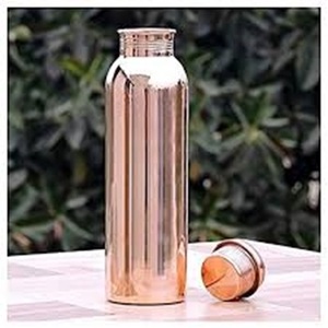 Bouteille d'eau ronde en cuivre poli LORD - Vaisselle - Product Image 6