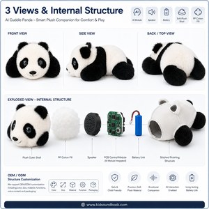 Panda Compagnon d'Apprentissage IA avec des Yeux Réactifs à l'Humeur, <span class=keywords><strong>Quiz</strong></span> et Dialogue - Product Image 6
