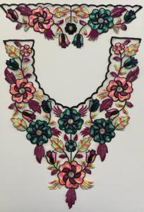 Patchs brodés ORGEZA de haute qualité pour femmes, en tissu, à coudre, motif floral, travail au fil, aspect coton doux, pour vêtements et textiles de maison - Product Image 3