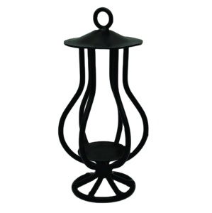 Vintage Nordic <b>Black</b> Metal Candle Holder Wrought Iron Hanging <b>Lantern</b> Tealight Votive Stand Tabletop Decorative Candelabra Gift - Product Image 1