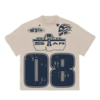 T-shirt décontracté Rich Star pour homme, personnalisable, manches courtes, 100 % coton ultra doux, coupe ample, jersey 300g, motif uni