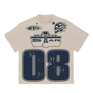 Camiseta de manga corta negra para hombre Rich Star con estampado Path To Paradise, cuello redondo, estilo urbano, corte regular - Product Image 5