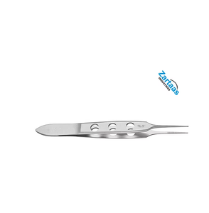 Pinzas de Iris Bishop-Harman de Acero Inoxidable de Alta Calidad, Dentadas, Punta de 0,5 mm, 8,5 cm, Instrumentos Quirúrgicos - Product Image 5