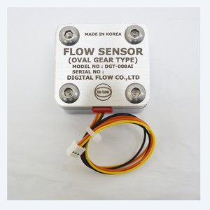 Sensor de flujo de engranajes ovalados DIGITAL FLOW coreano DGT-008AI de aluminio PT 3/8 con rosca interna, fabricado en Corea - Product Image 1