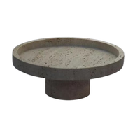 Support à gâteau de luxe en marbre, outils de pâtisserie, plateau de service domestique, organisateur en pierre naturelle, support blanc écologique, logo personnalisé
