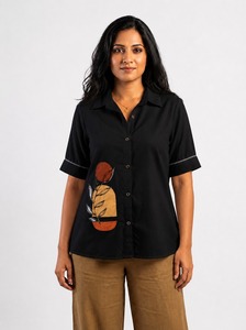 Top Selling Cotton <b>Shirt</b> for Women Soft Anti Wrinkle Lightweight Elegant Casual Wear Wholesale Clothing Supplier from India - Product Image 2