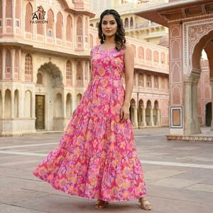 Vestido Elegante y Sofisticado sin Mangas con Estampado de Piel Sintética y Seda para Fiesta en la Playa/Uso Diario/Oficina - Product Image 1