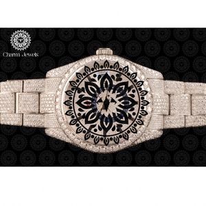 Reloj de Lujo para Mujer Charm Jewels, Acero Inoxidable, Caja Redonda de 40 mm, Cristal de Zafiro Analógico, Diseño de Moda de Alta Calidad - Product Image 3
