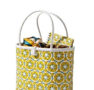 Sac et sac à main tissés en plastique fait main au design spécial moutarde et turquoise, élégant, décontracté, pour femmes, pour le shopping quotidien - Product Image 2