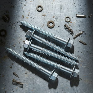 Tornillo de Rosca Gruesa para Madera con Cabeza Hexagonal Externa de Acero al Carbono de Alta Resistencia Clase 4, DIN/ASME/ISO, Métrico/Pulgadas - Product Image 1