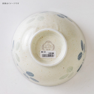 Mino Ware Porcelain Donburi Rice <b>Bowl</b>-Made in Japan 165mm Original Aoba Hollyhock Leaf Design - Product Image 3