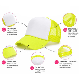 Gorra trucker de malla con visera curva y logo personalizado estampado, para hombre y mujer, de Vietnam, al por mayor - Product Image 5