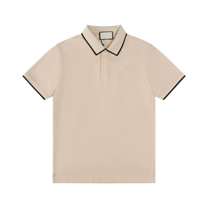 Polo en coton peigné de qualité supérieure, maille piqué, respirant, toucher doux, broderie personnalisée, polos décontractés pour affaires - Product Image 1