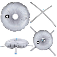 Sac lesté en PVC pour la stabilité des supports de drapeaux transversaux, remplissable d'eau et pliable, idéal pour les expositions par vent fort