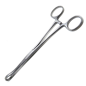 Pinzas de Acero Inoxidable para Esponjas, 10.5 Pulgadas, Puntas Rectas, Instrumento Quirúrgico para Aplicación de Apósitos, Uso Médico y Hospitalario - Product Image 2