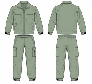 Conjunto de Chándal de Nylon Personalizado para Hombre al por Mayor, Diseño Sólido a la Moda, Ropa de Trabajo para Invierno, Verano y Primavera, Tallas Grandes, con Logotipo - Product Image 2