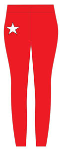 Leggings de yoga Saints Gold, longueur intégrale, taille haute, logo imprimé sur la jambe gauche, en Spandex et Polyester, sans couture - Product Image 2