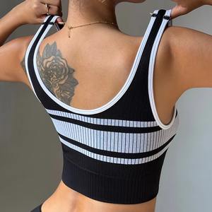Sujetador Deportivo para Mujer, Tallas Grandes, con Logotipo Personalizado, Doble Capa, Transpirable, de Secado Rápido, para Fitness y Yoga, con Efecto Push-Up, Venta Caliente - Product Image 5