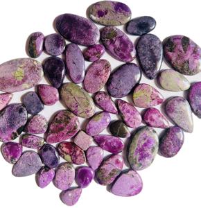 Cabujón de Stichtite de purpurita Natural de alta calidad de grado AAA, lote al por mayor por peso con varios tamaños de formas para la fabricación de joyas - Product Image 2