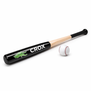 Bate de Béisbol de Madera Natural Ligero de 1 Pieza con Logotipo Personalizado de Crox Enterprises, Empuñadura de Goma |   Béisbol de Competición de Alto Rendimiento - Product Image 2