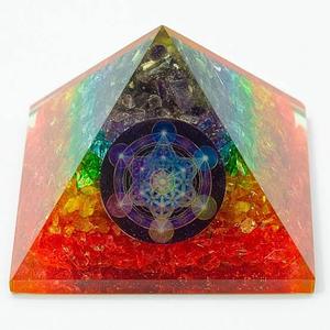 Vente en gros de pierre précieuse cristal orgone jaspe rouge de qualité supérieure gravure sculptée polie pierre de méditation énergétique orgonite en résine - Product Image 6