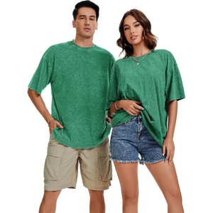 Trending Oversized Acid Wash Graphic Tee High Quality Screen Print Heavy GSM Cotton Clothing Manufacturer - Product Image 2