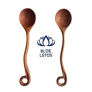 Lot de 7 cuillères à thé en bois durables de 5,8 pouces – Petites cuillères pour miel, confiture, condiments – Lavage à la main uniquement – Ustensiles de cuisine – Vente flash - Product Image 1