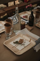 Assiettes carrées en feuilles de palmier Areca de 10 pouces, vaisselle jetable écologique et résistante, lot de 50 pour fêtes et mariages
