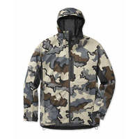 Veste coupe-vent à capuche imperméable en tissu mémoire de nylon léger, respirante, avec broderie camouflage et design personnalisé