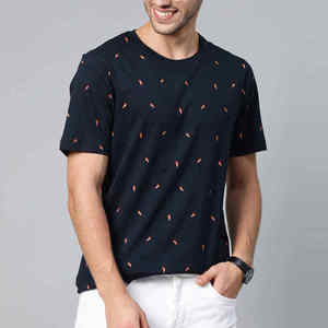 T-shirt pour homme 100% coton, coupe classique, col rond, design basique, fabrication sur mesure, qualité supérieure, t-shirt basique pour homme - Product Image 1