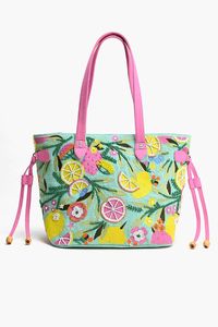 <b>Boho</b> Pineapple Embroidered Tote <b>Bag</b> with Tassel Women Shoulder <b>Bag</b> - Product Image 3