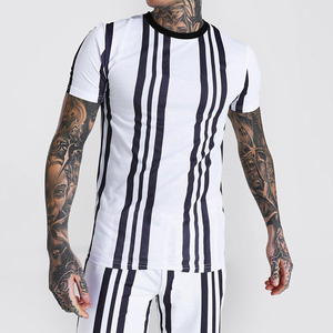 Nouvel ensemble décontracté 2 pièces pour homme, été, respirant, t-shirt à manches courtes et short, ensembles personnalisés pour homme à prix de gros, haute qualité - Product Image 5