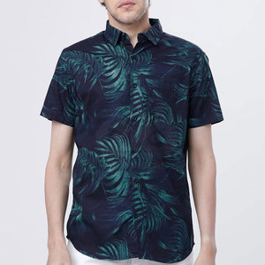 Camisas de playa para hombre con estampado tropical de calidad premium, ligeras, transpirables, de poliéster, para vacaciones de verano. - Product Image 1