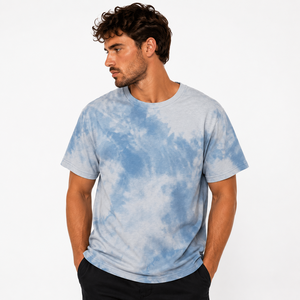 Unisex <b>Tie</b> Dye Cotton T Shirt Classic Crew Neck Short Sleeve Custom Logo Casual Streetwear Wholesale OEM Clothing Manufacturer - Product Image 1