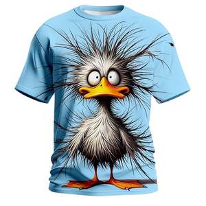Camiseta Negra de Manga Corta para Hombre, Diseño de Águila, Impresión por Sublimación, Logotipo Frontal, Cuello Redondo, Corte Regular Informal, Algodón Transpirable - Product Image 4
