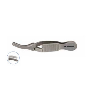 Precision Micro Instrument Delicate Tissue Handling Medical Dieffenbach Serrefine <b>Clamp</b> Curved Surgical Hemostat Manual 4.5 cm - Product Image 1