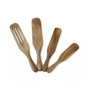 Wooden <b>Spurtle</b> Spoon With Slotted Design Lightweight Utensil For Cooking And Serving in Affordable budget - Product Image 4