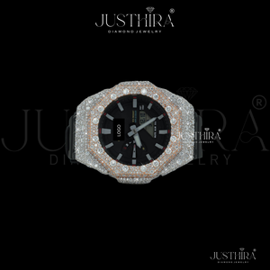 Montre carrée en quartz avec lunette à clous et moissanite VVS, unisexe, de luxe, style antique, artisanale, style Hip-Hop, meilleur prix de gros - Product Image 4