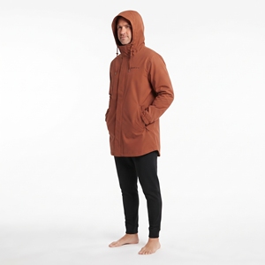 Parka Homme Personnalisable avec Logo, Capuche et Fermeture Éclair Intégrale, Doudoune Longue Unie Coupe-Vent pour Extérieur – Vente en Gros Fabricant - Product Image 4