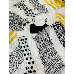 Hermoso Sari Estampado Digital Listo para Usar para Fiestas y Vestidos de Cóctel - Product Image 1