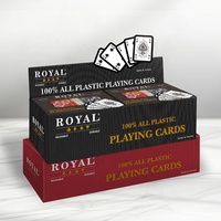 Cartes à jouer en plastique de la série moderne, double jeu, format Bridge/Poker, 4 coins indexés, pour gauchers, usage familial, personnalisable