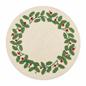 Set de table rond tissé botanique |   Set de Napperons à Motif Feuille Naturelle pour Table de Salle à Manger et Cuisine – Décoration Quotidienne Élégante pour la Maison - Product Image 1