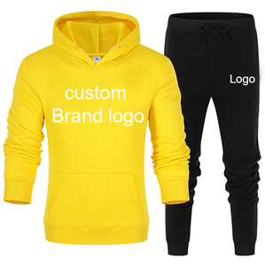 Custom Plus Size Breathable Hoodie Jogger Sweat Pants Set Winter Gym <b>Tracksuit</b> Hooded Collar - Product Image 3