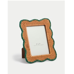 Marco de Fotos de Mimbre de Lujo Hecho a Mano con Textura Tejida, Ligero y para Decoración del Hogar al Mejor Precio - Product Image 2