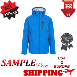 Chaqueta Soft Shell Azul para Hombre, Impermeable, Cortavientos, con Capucha, de Secado Rápido, con Cierre Completo, Informal, con Logotipo Frontal Personalizado de la Marca - Product Image 6