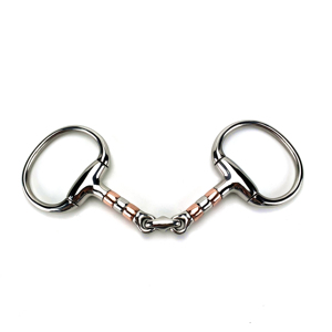 Outils d'équitation pour chevaux, mors à œuf en cuivre et acier inoxydable, service OEM ODM accepté, mors à cheval à articulation simple - Product Image 2