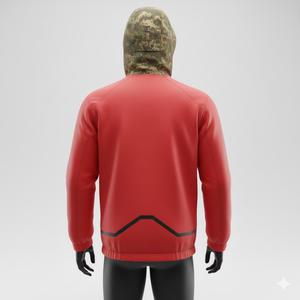 Veste d'hiver unisexe en toile souple imperméable, coupe-vent, respirante, à manches longues, avec capuche, pour la pêche, UPF 50+ - Product Image 3