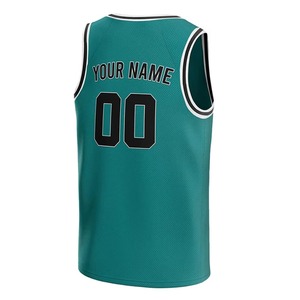 Camisetas de Baloncesto Personalizadas de Alta Calidad, Unisex, Tallas Grandes, Transpirables, Duraderas, con Impresión por Sublimación de Nombre y Número, para Equipos Deportivos - Product Image 3